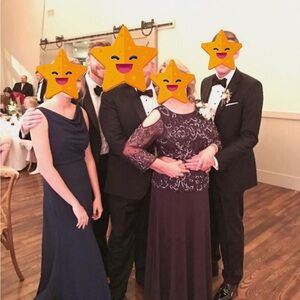 Pisarro Nights Navy Long Sleeve Dress